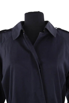 Trench-coat Burberry Marine en Coton