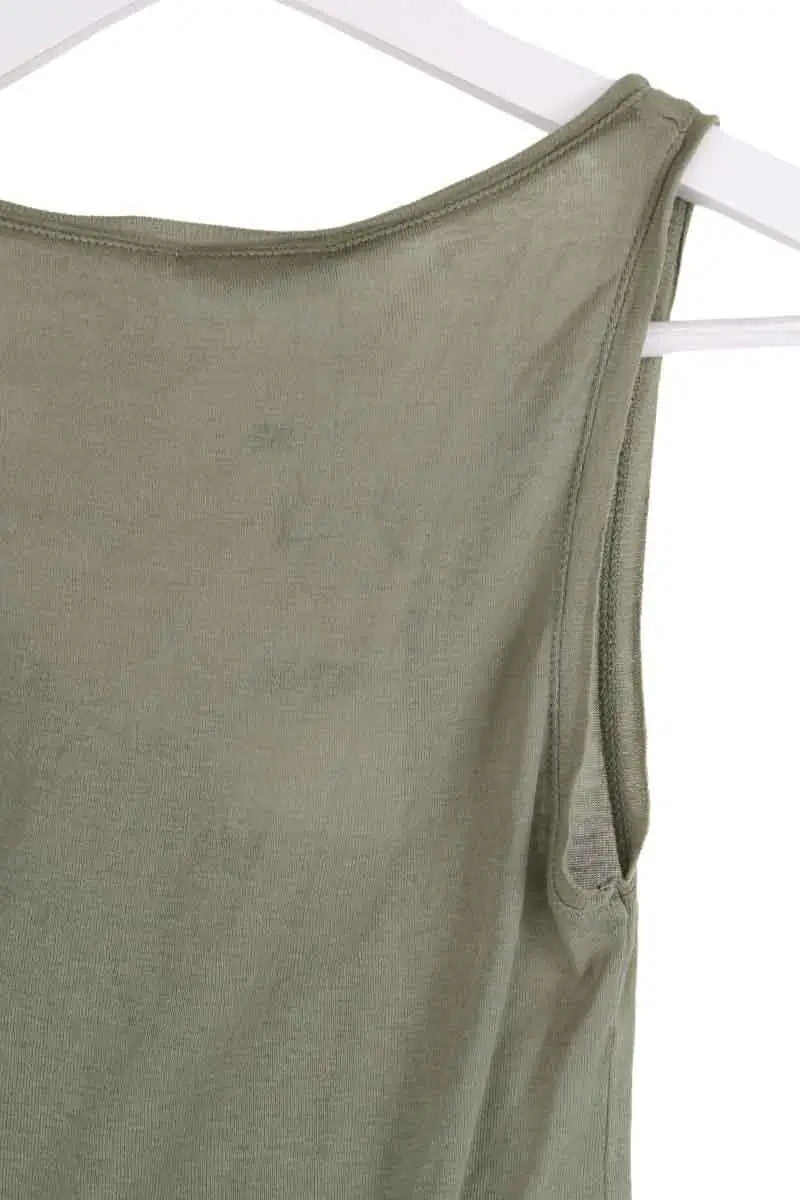 Top sans manche American Vintage Kaki en Coton