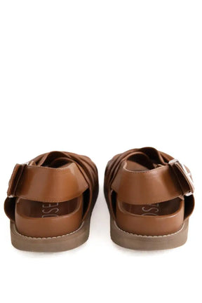 Sandales Joseph Camel en Cuir