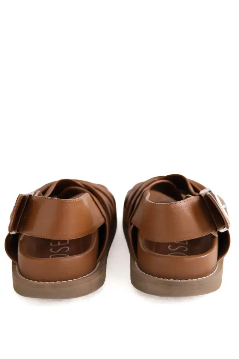 Sandales Joseph Camel en Cuir