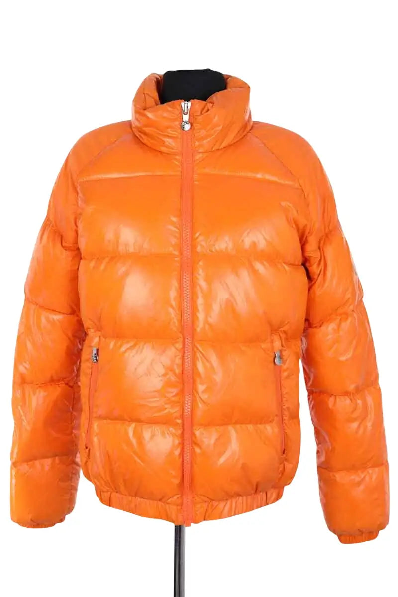 Doudoune Pyrenex Orange en Fourrure, taille XS - Seconde Main