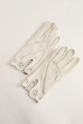 Gants Hermès  Blanc