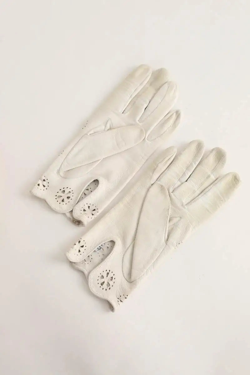 Gants Hermès  Blanc