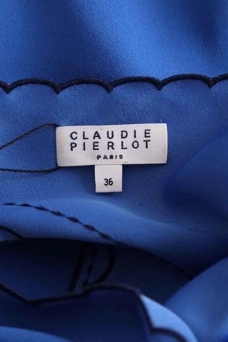 Robe Claudie Pierlot Bleu en Synthétique