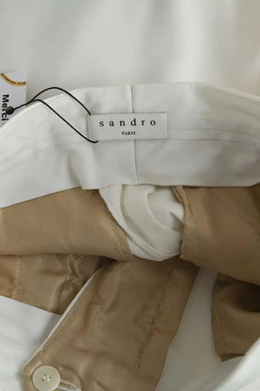 Pantalon droit Sandro  Blanc