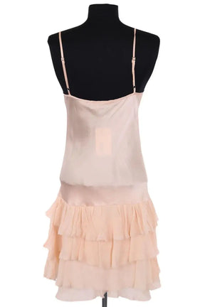 Robe Maje Nefertiti Beige en Soie
