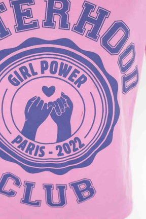 T-shirts Sisterhood by Wolinski  Rose