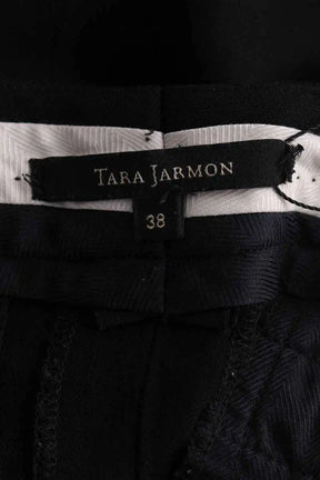 Pantalon slim Tara Jarmon Noir en Viscose