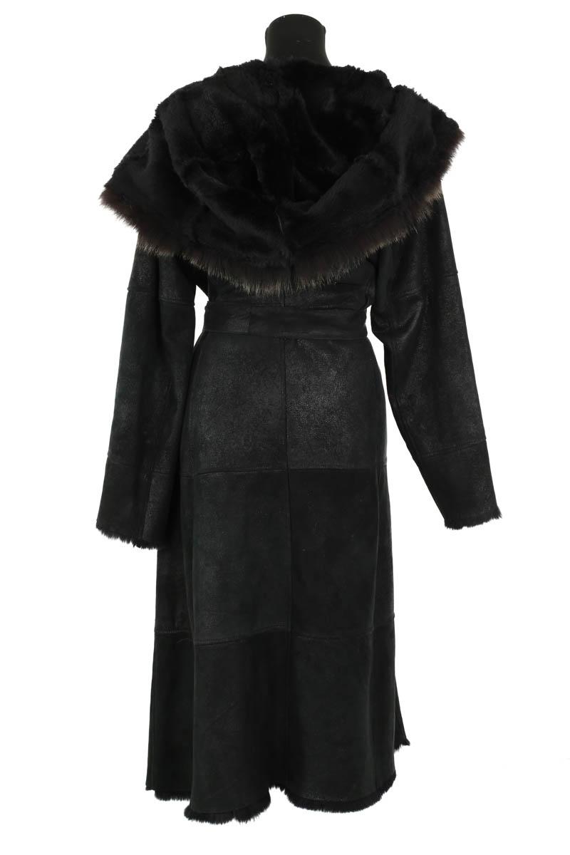 Manteau Yves Salomon  Noir