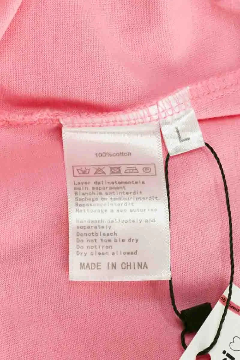 T-shirt Balzac Rose en Coton