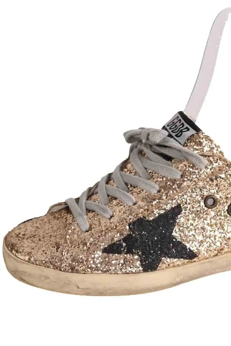 Super-Star Golden Goose Doré en Paillettes