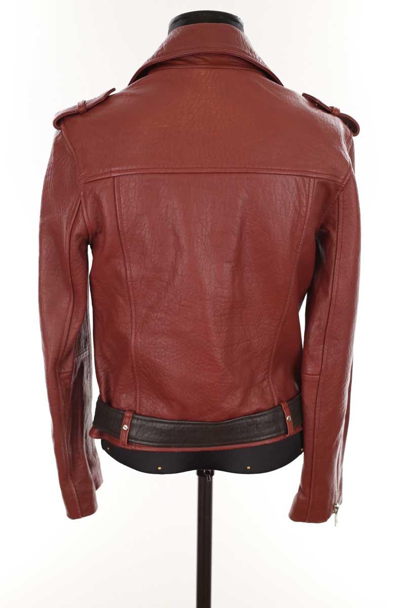 Veste en cuir Maje  Bordeaux