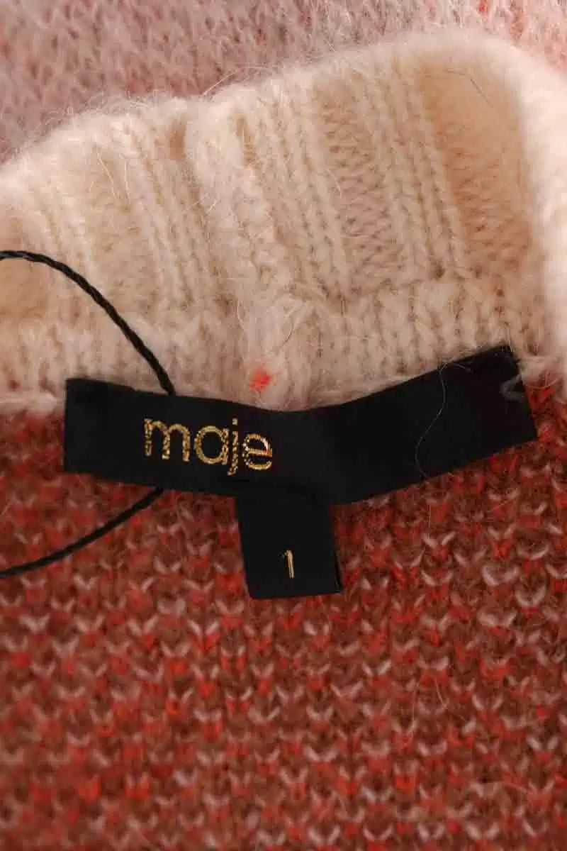 Cardigan Maje Orange en Laine
