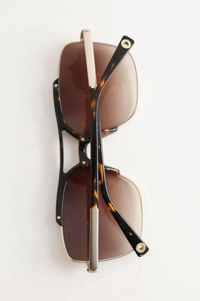 Lunettes de soleil Other Brand Marron en Plastique