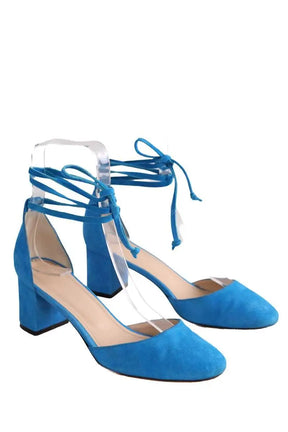 Talons Tila March Bleu en Daim