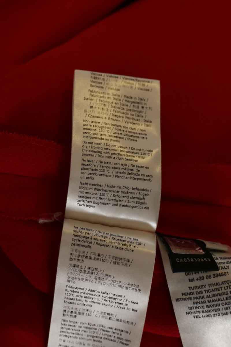 Mi-longueur Fendi  Rouge