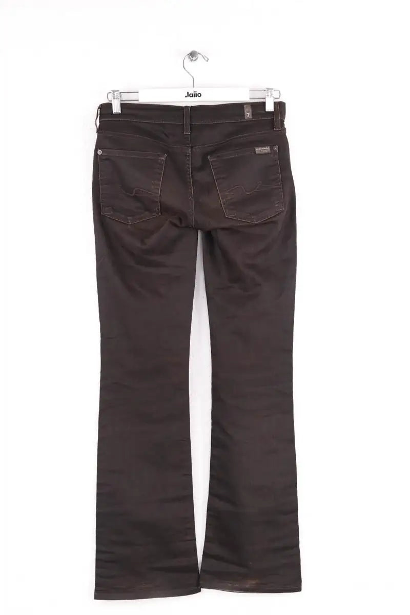 Jean bootcut 7 For All Mankind Marron en Denim