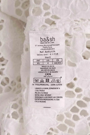 Chemise Ba&Sh Blanc en Coton