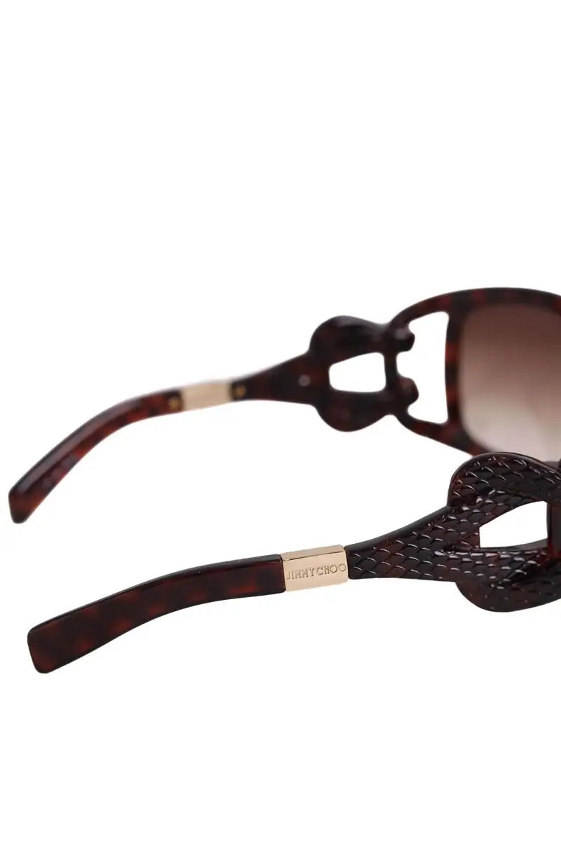 Lunettes de protection Jimmy Choo Marron en Plastique