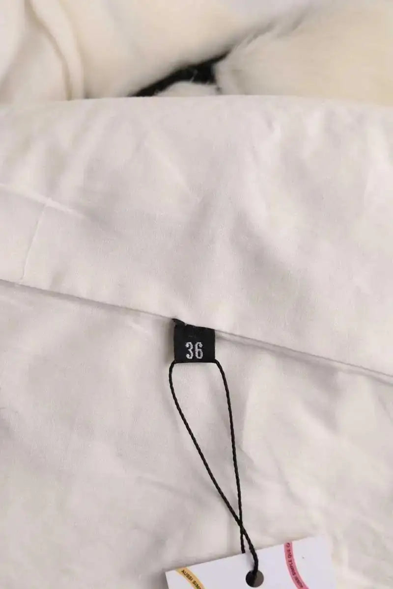 Manteau Manoush Blanc en Fausse fourrure