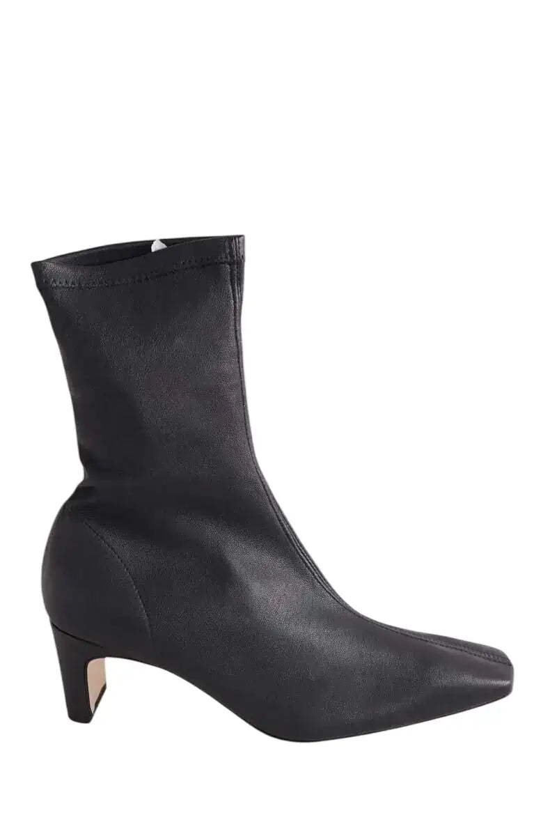Boots LK Bennett Marcia Noir en Cuir, taille 38 - Seconde Main