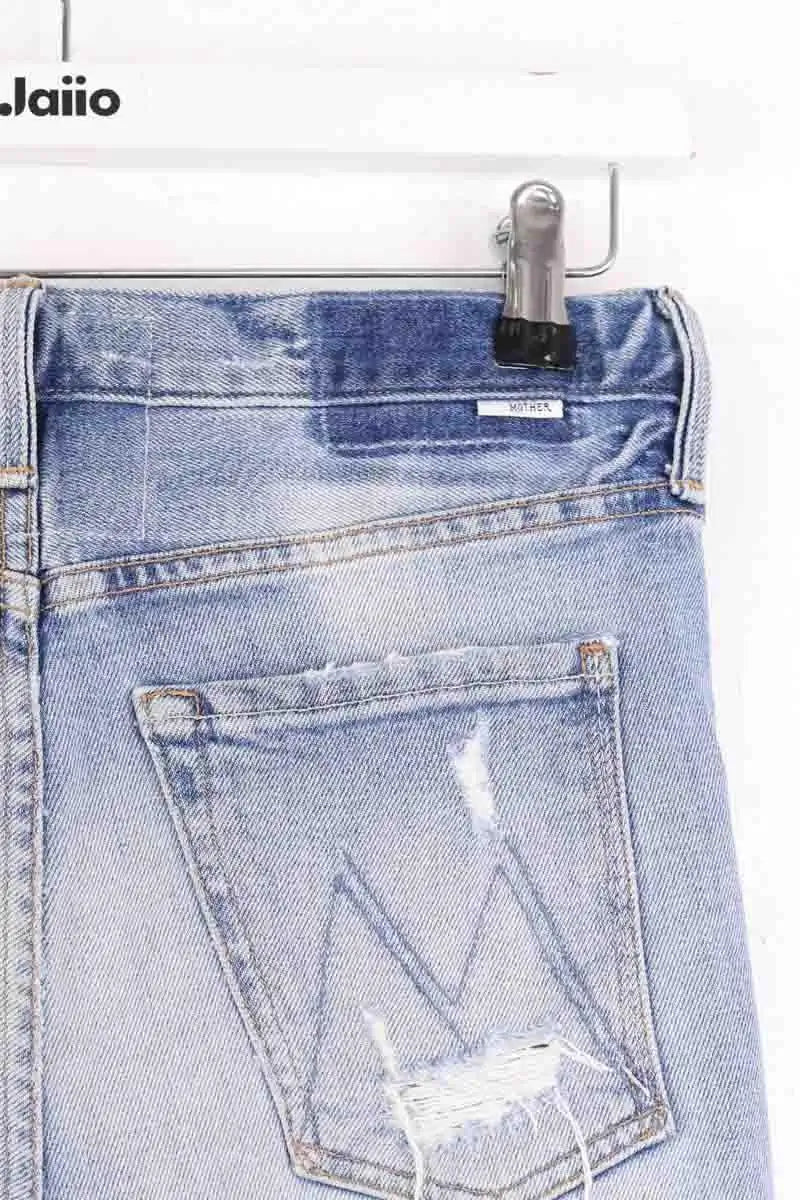 Mini short Mother Bleu en Coton