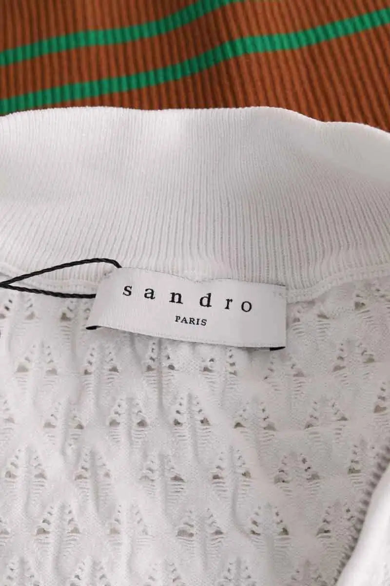 Pull Sandro Blanc en Viscose