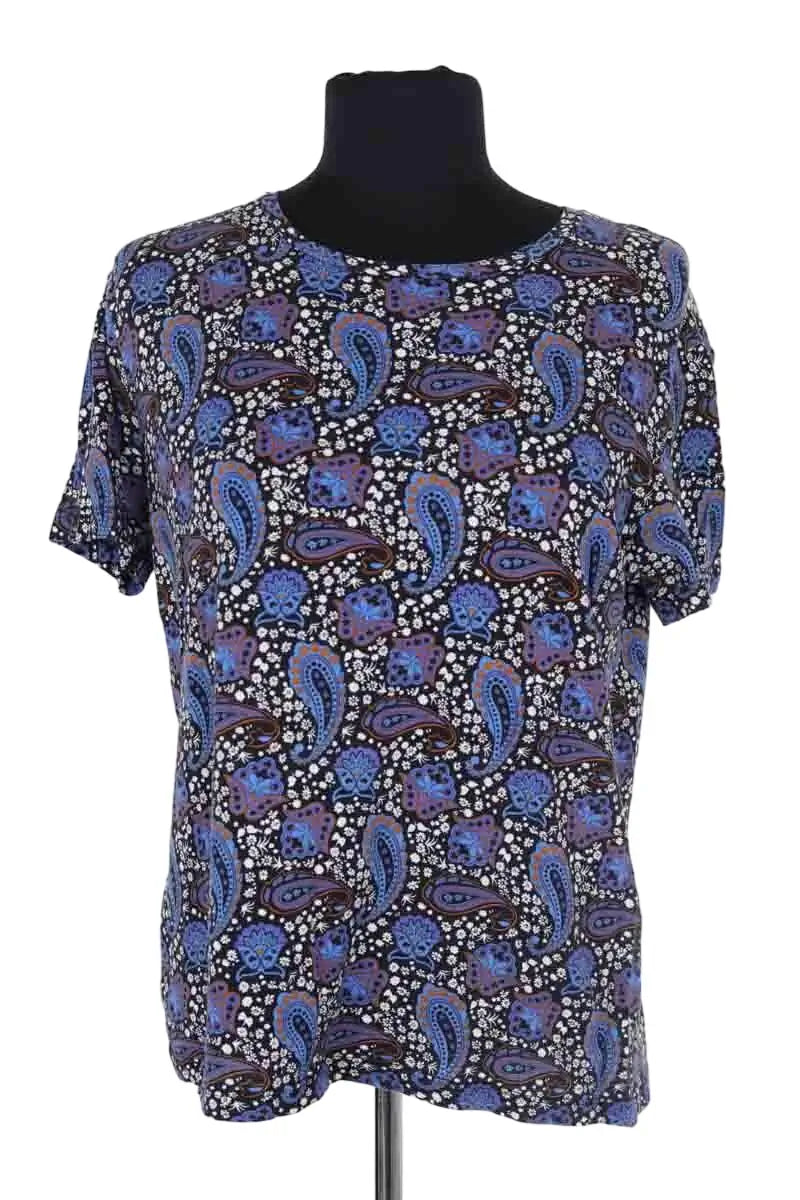T-shirt Sandro Bleu en Coton, taille S - Seconde Main