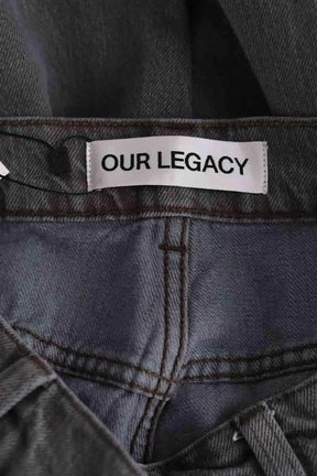 Jean droit Our Legacy Gris en Coton