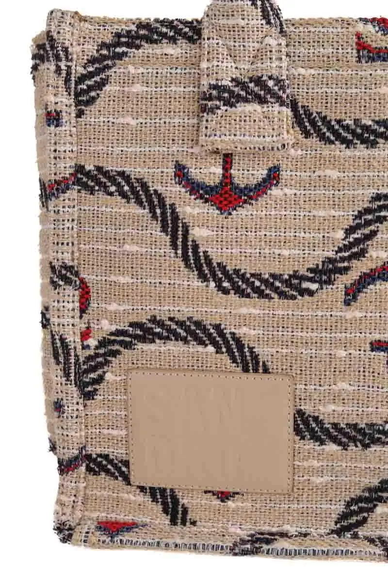 Cabas Sandro Beige en Tissu