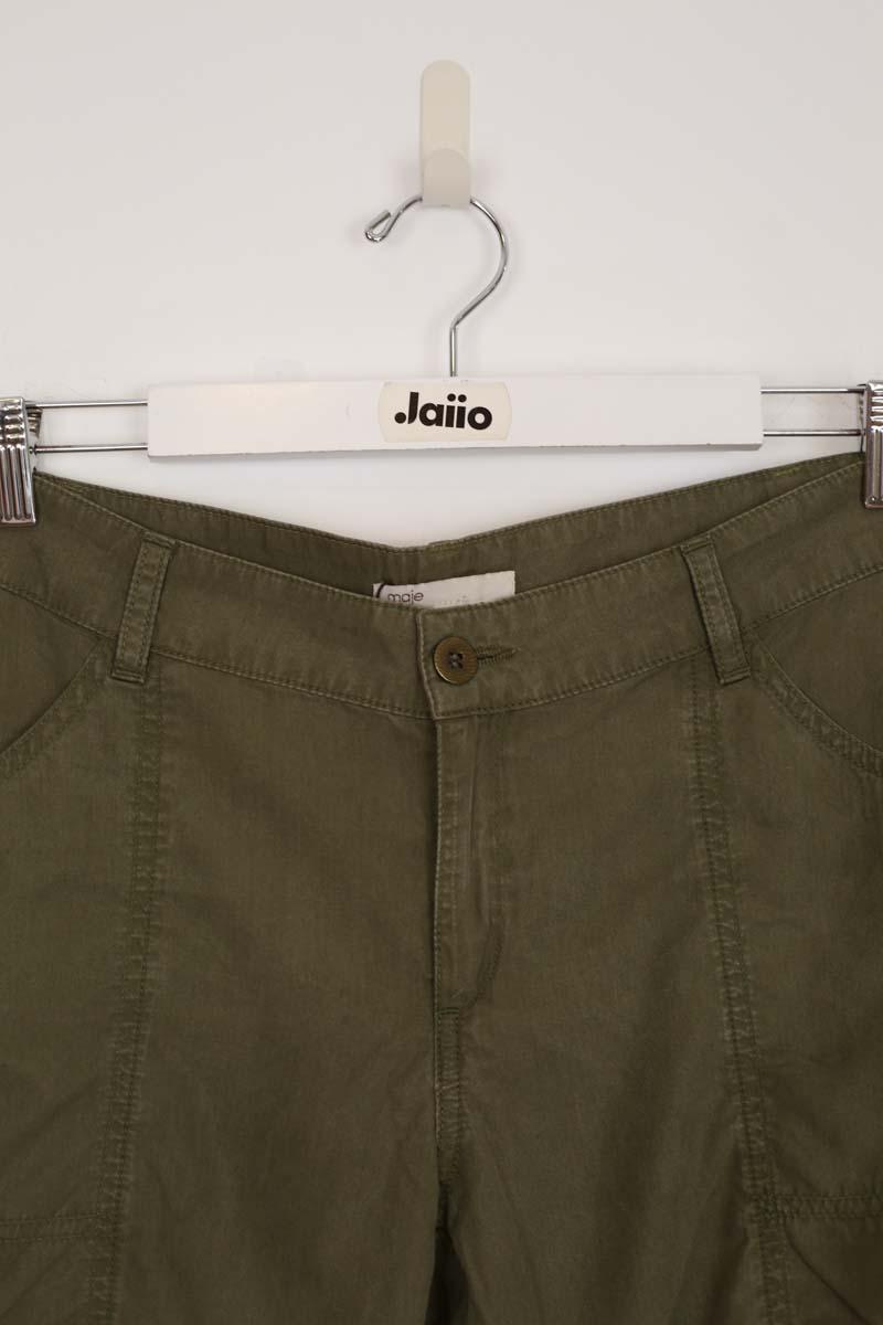 Pantalons Carot Maje  Kaki