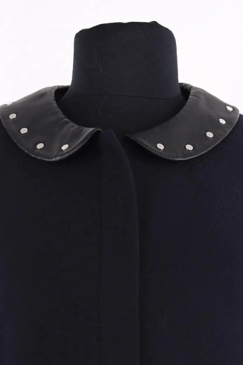 Manteau Claudie Pierlot Marine en Laine