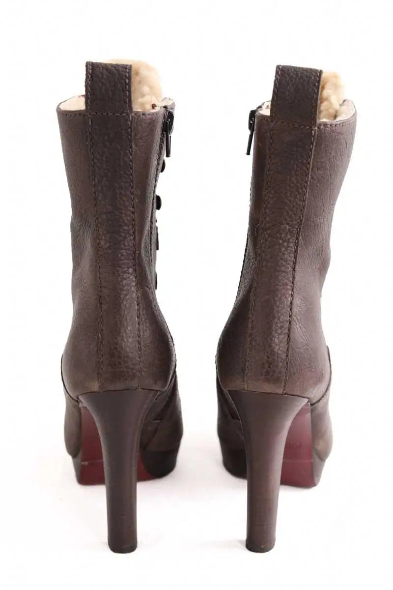 Boots Kenzo Marron en Cuir