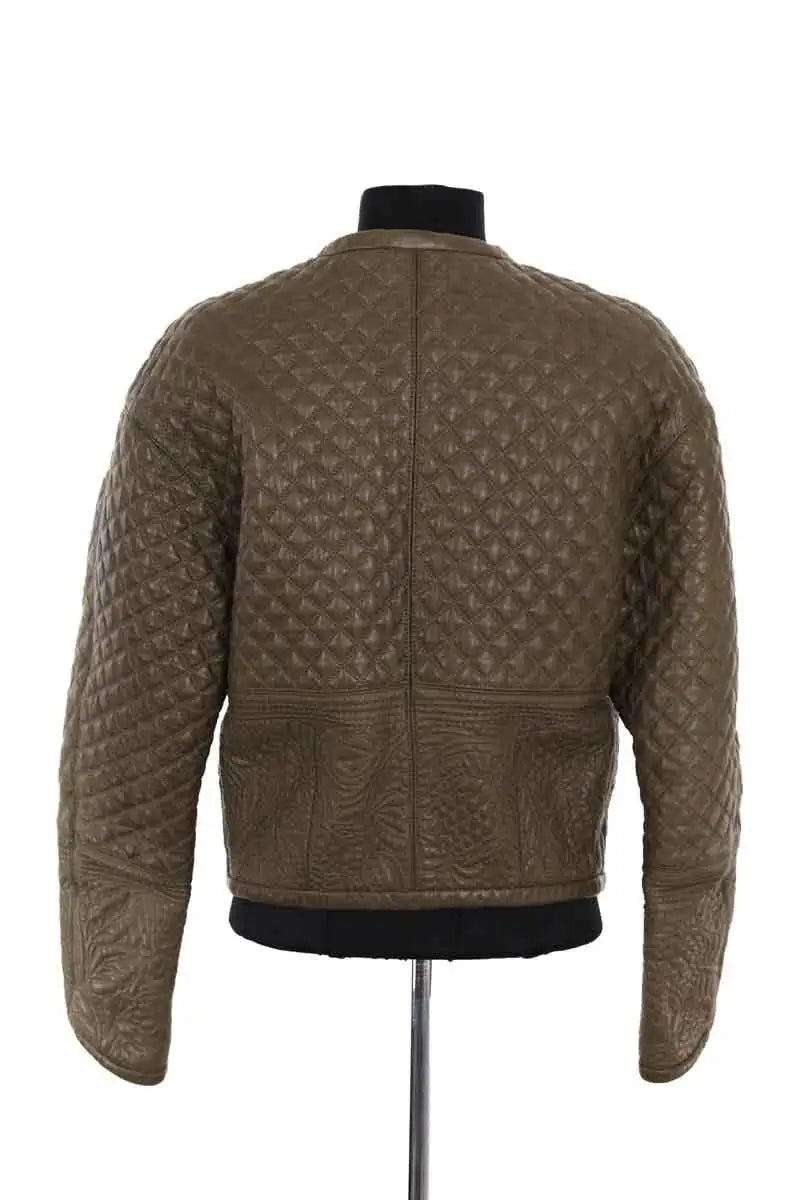 Veste Barbara Bui Kaki en Cuir