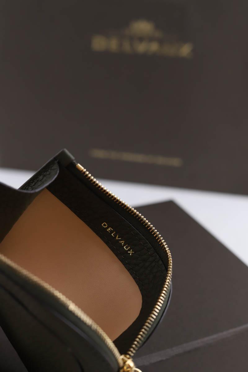 Porte-cartes Delvaux  Kaki