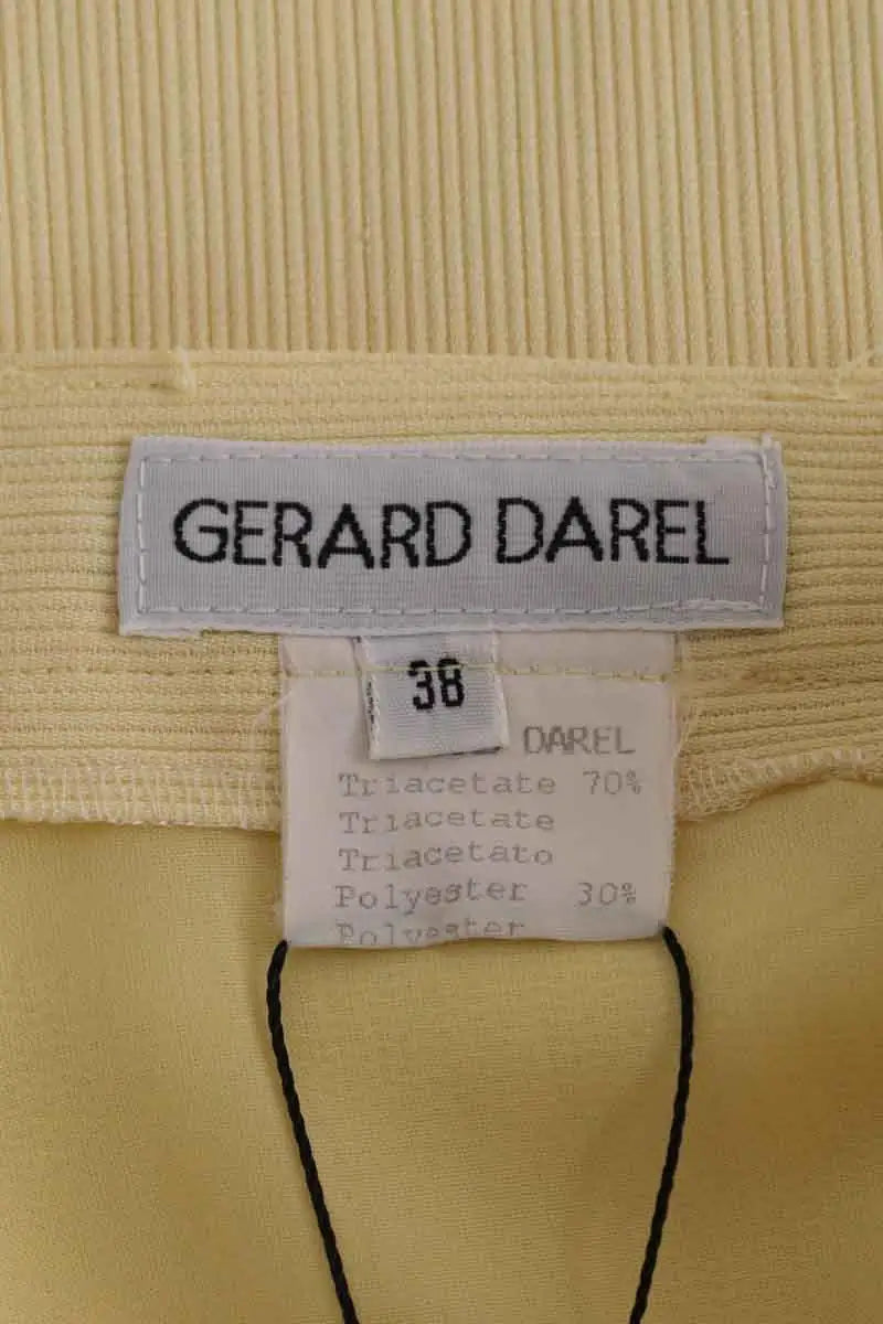 Jupe Gerard Darel Jaune en Synthétique