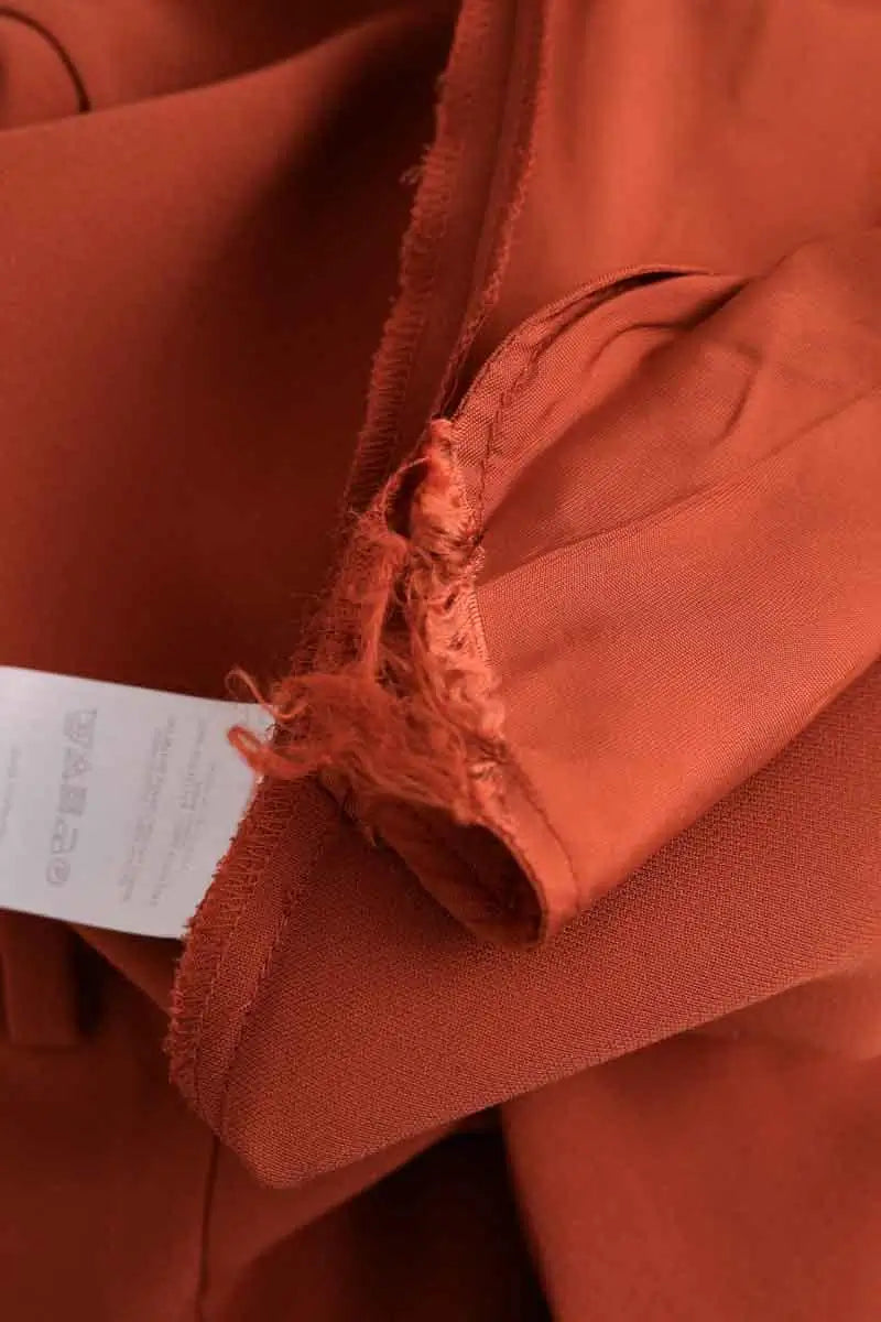 Pantalon droit Vanessa Bruno Orange en Synthétique