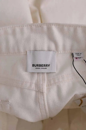 Jean slim Burberry Beige en Coton