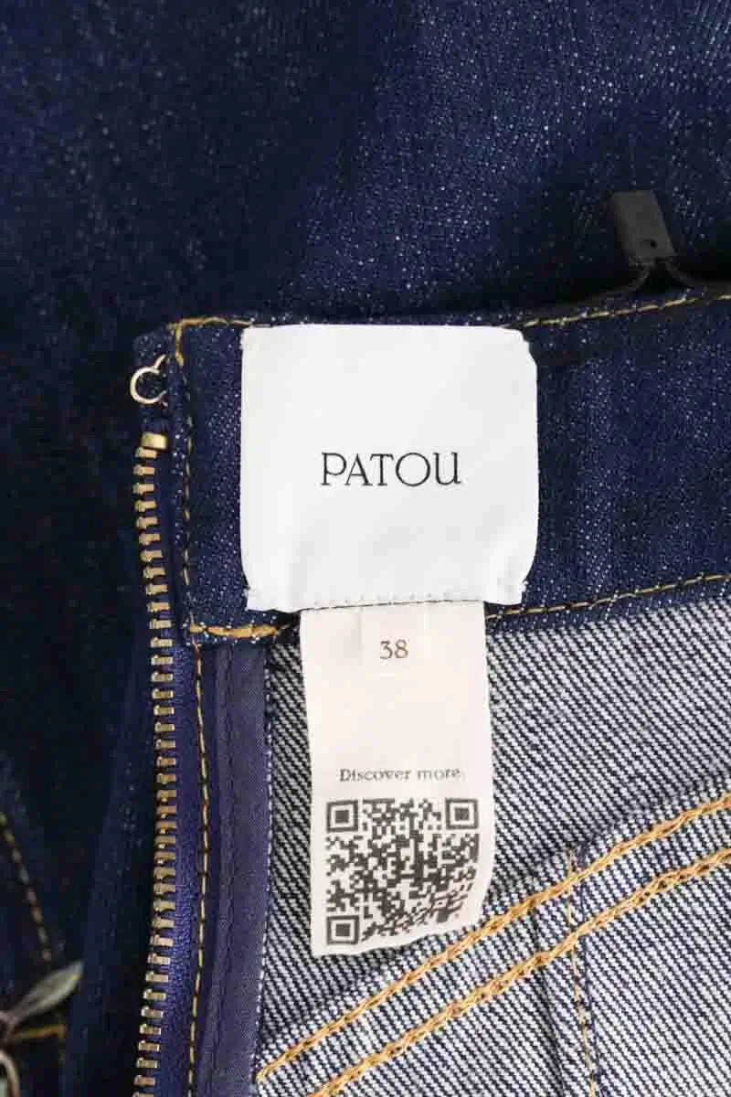 Mini jupe Patou Bleu en Coton