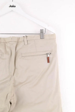Pantalon droit Moncler Beige en Coton