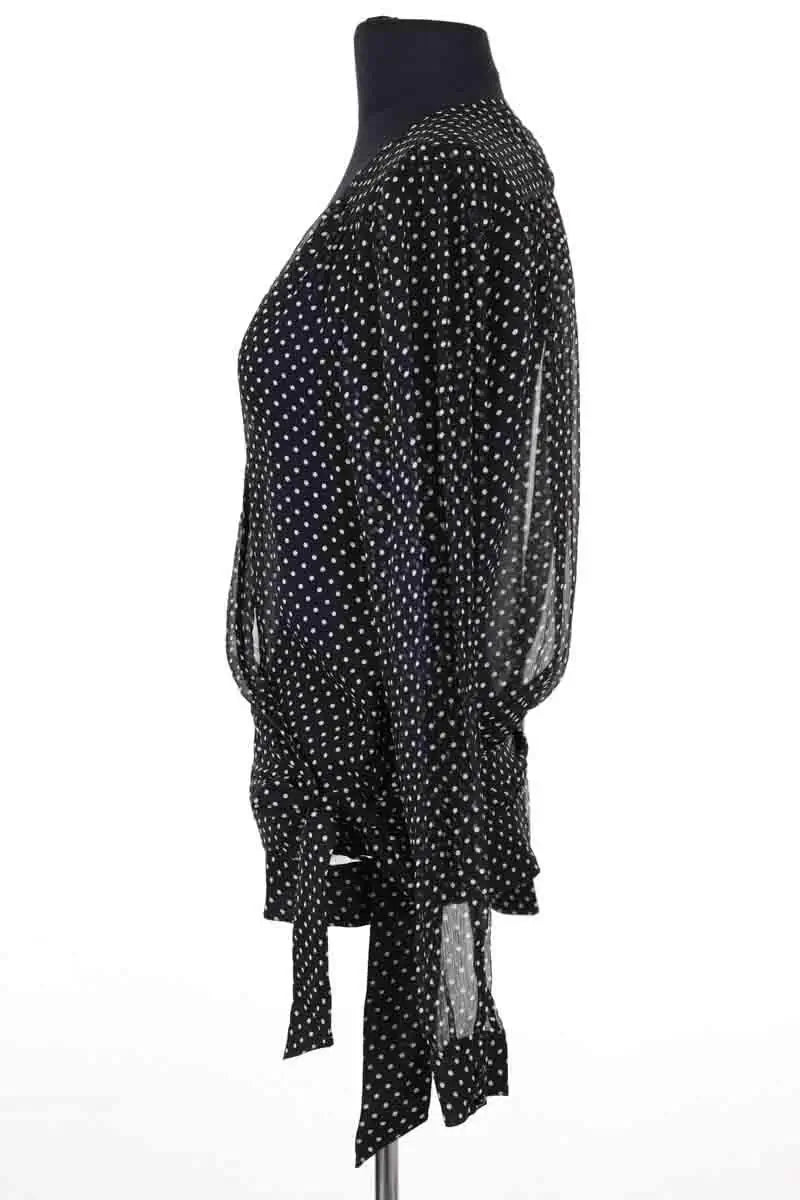 Blouse Sézane Noir en Soie