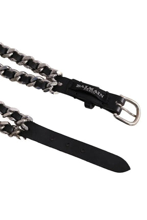 Ceinture Balmain Noir en Cuir
