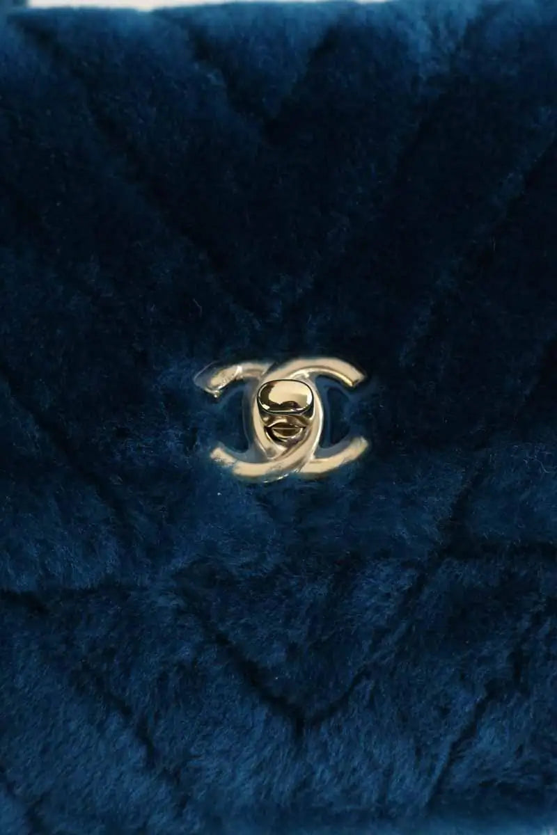 Sac à bandoulière Chanel Coco Handle Bleu