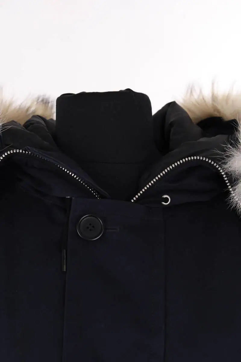 Manteau Sandro Marine en Tissu
