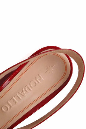 Talons Nodaleto Rouge en Cuir