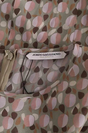 Robe John Galliano Rose en Soie