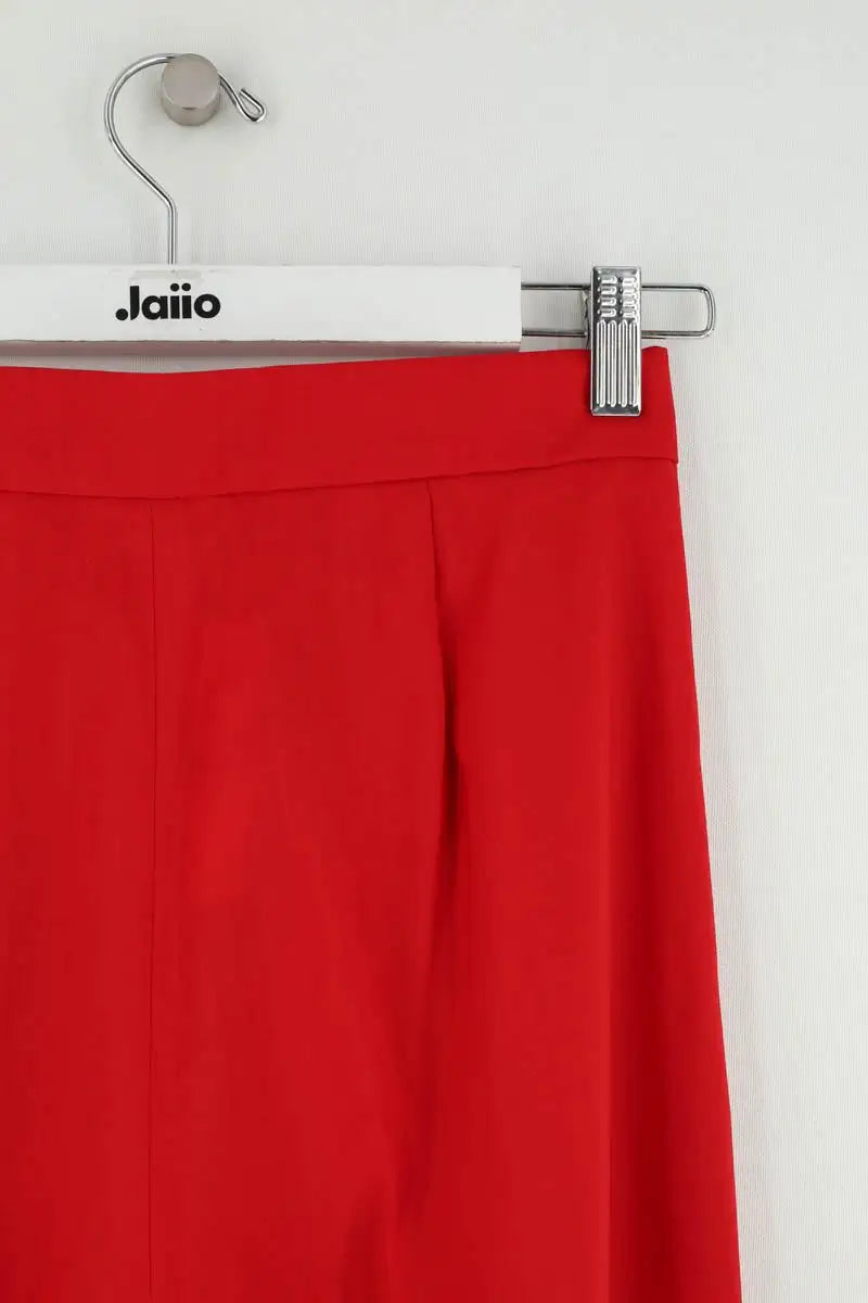 Pantalon large Max Mara Rouge en Synthétique