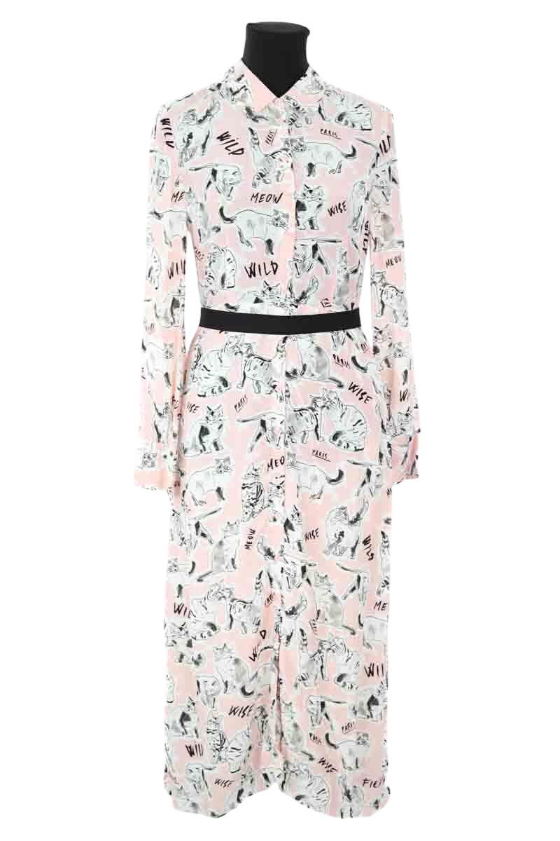 Mi-longueur Claudie Pierlot  Blanc