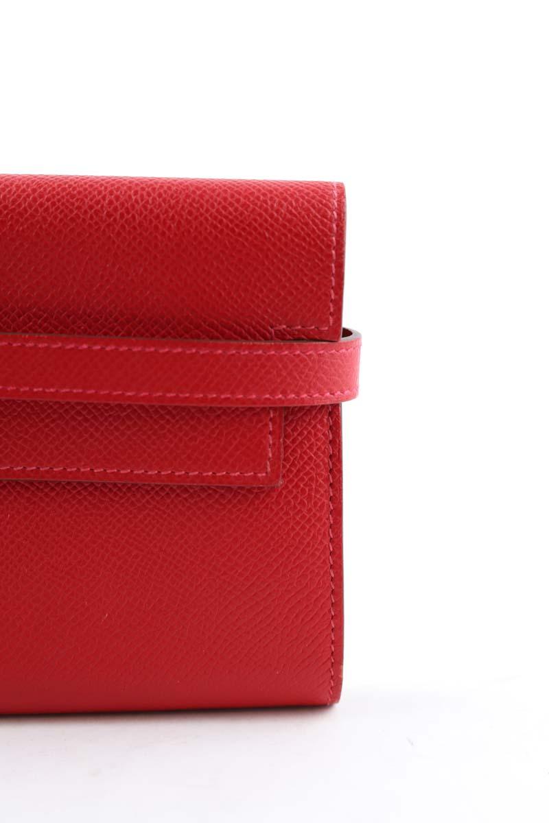 Portefeuille Hermès Kelly Rouge