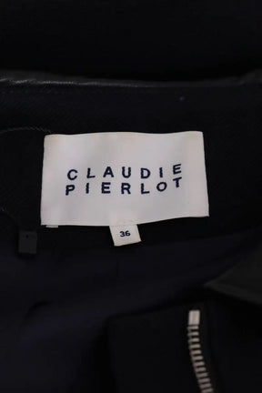 Manteau Claudie Pierlot Marine en Laine